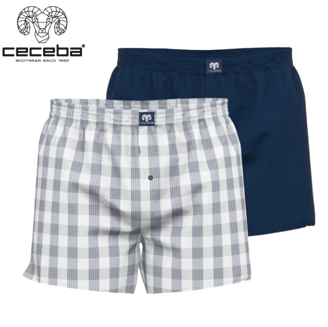 Ceceba 2-Pack Ontario Blue Boxer Shorts Blue