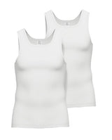 Ceceba 2-Pack White Ribbed Vest White