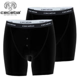 Ceceba Black 2 Pack Long Boxer Brief Black