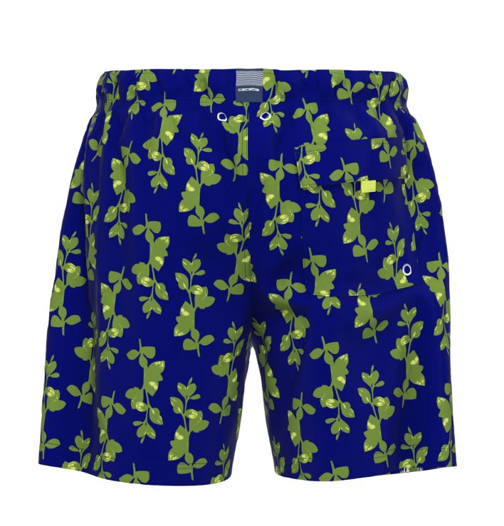 Ceceba Floral Print Blue Swim Shorts Blue