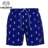 Ceceba Boat Print Blue Swim Shorts Blue