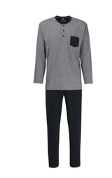 Ceceba Grey & Navy Stretch Pyjamas Grey