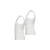 Ceceba 2-Pack White Ribbed Vest White