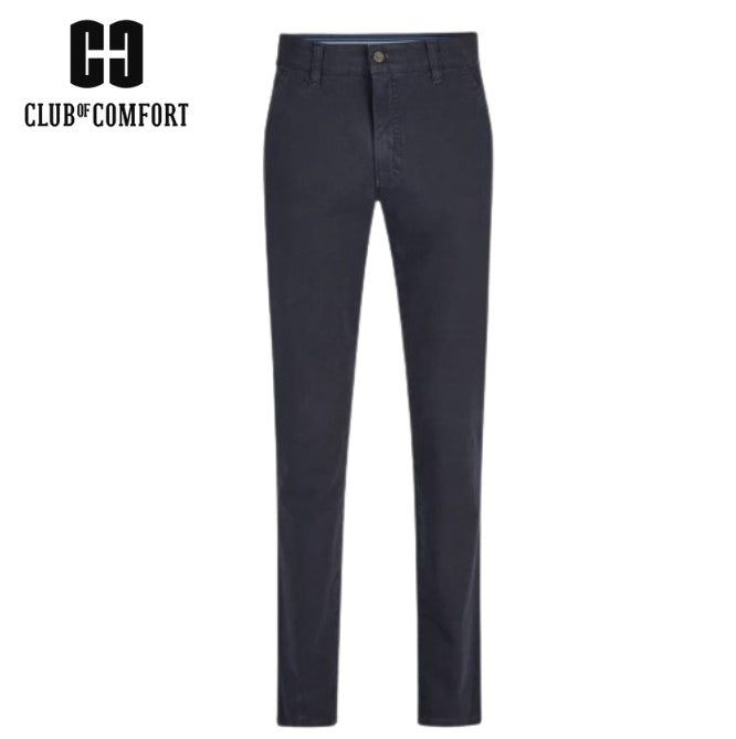 Club Of Comfort Garvey Stretch Chinos Navy