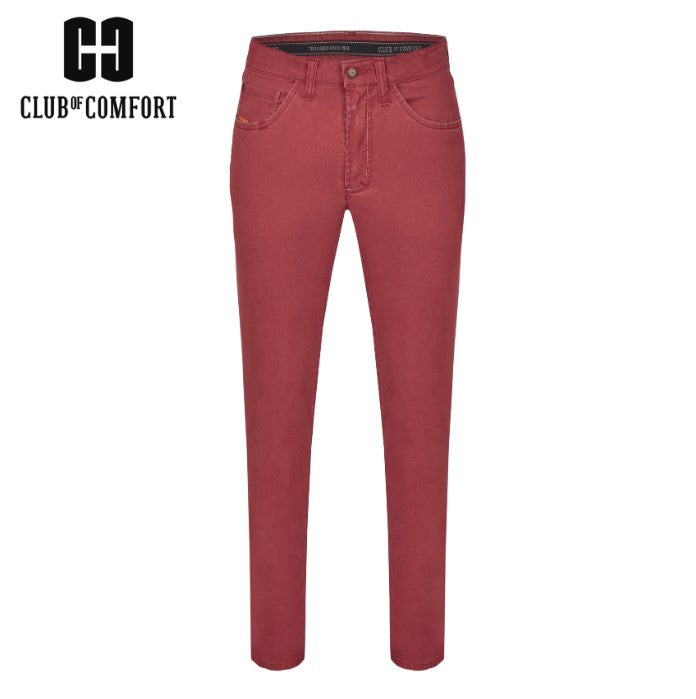 Club Of Comfort X-Tall Salmon Chinos Pink