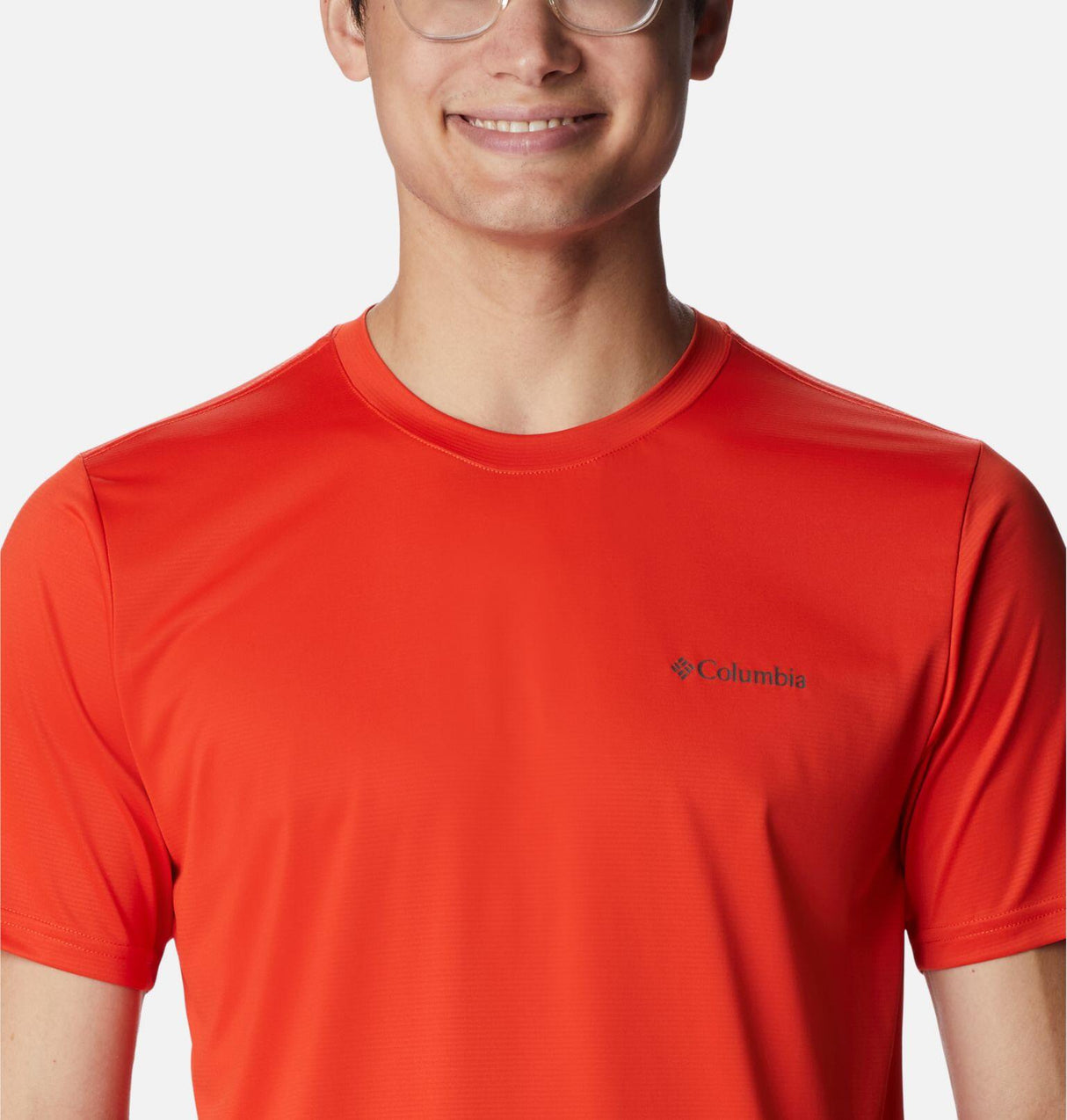 Columbia Hike Crew Neck Red T-Shirt Red