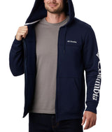 Columbia Logo Full Zip Navy Hoodie Navy