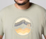 Columbia Path Lake Graphic Crew Neck Tee Green