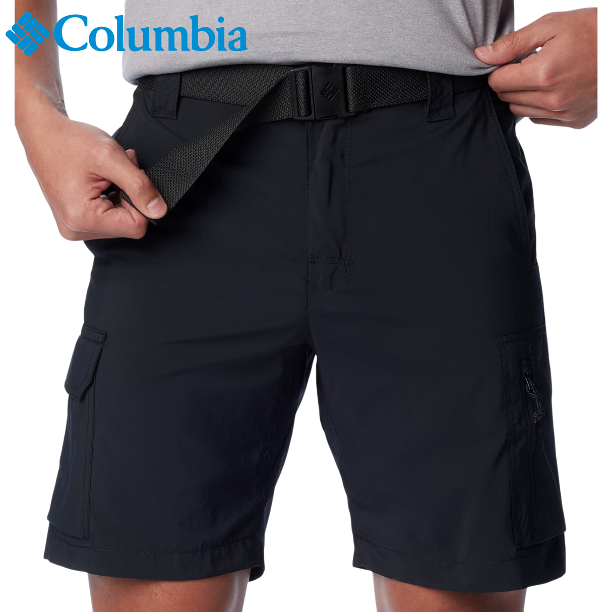 Columbia Silver Ridge Black Cargo Shorts Black