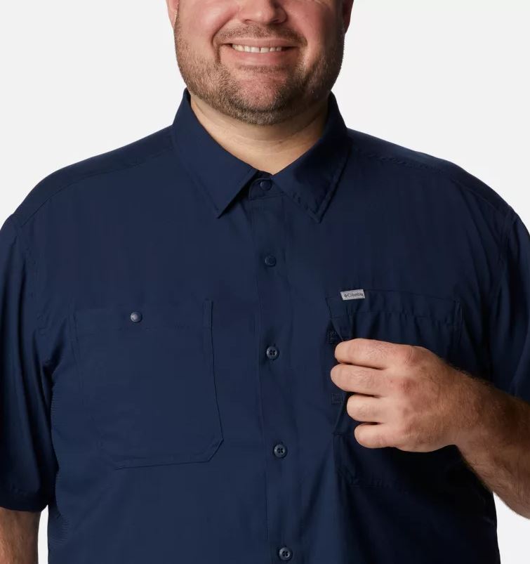 Columbia Silver Ridge Navy Short Sleeve Navy