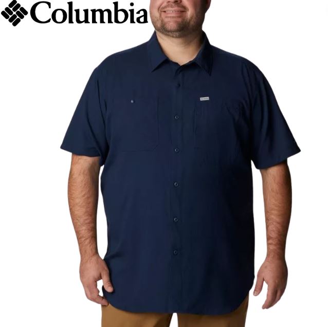 Columbia Silver Ridge Navy Short Sleeve Navy