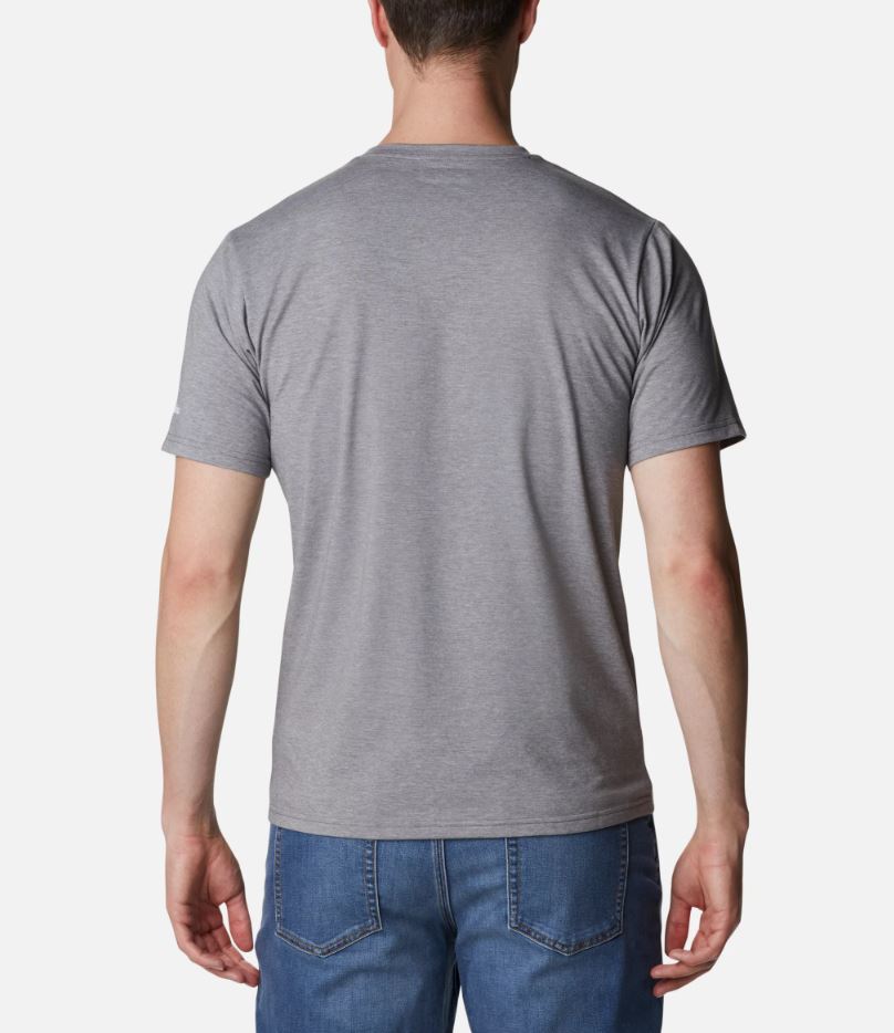 Columbia Sun Trek Graphic Logo Grey Tee Grey