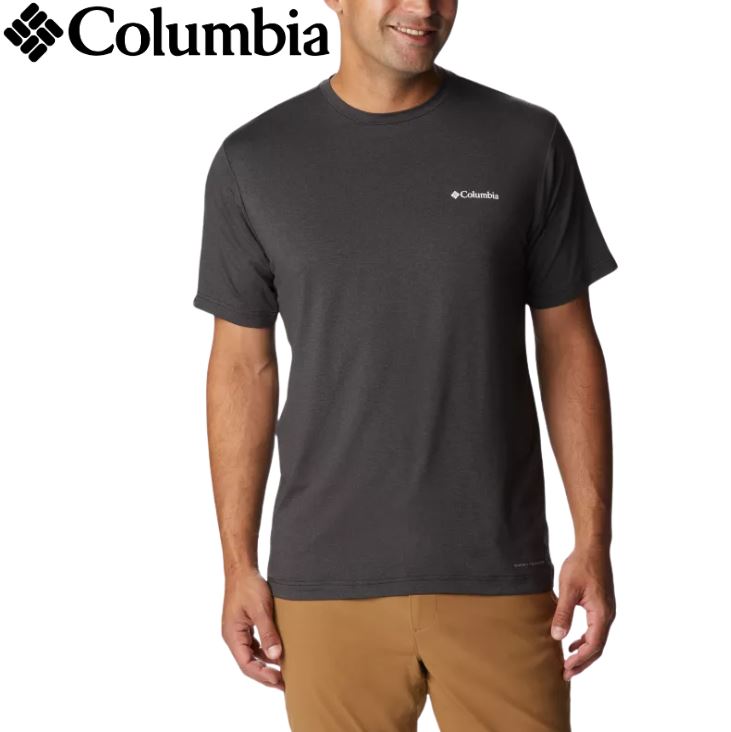 Columbia Tech Trail Graphic Black Tee Black