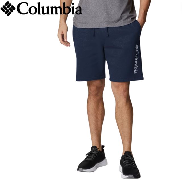 Columbia Vertical Logo Trek Navy Shorts Navy