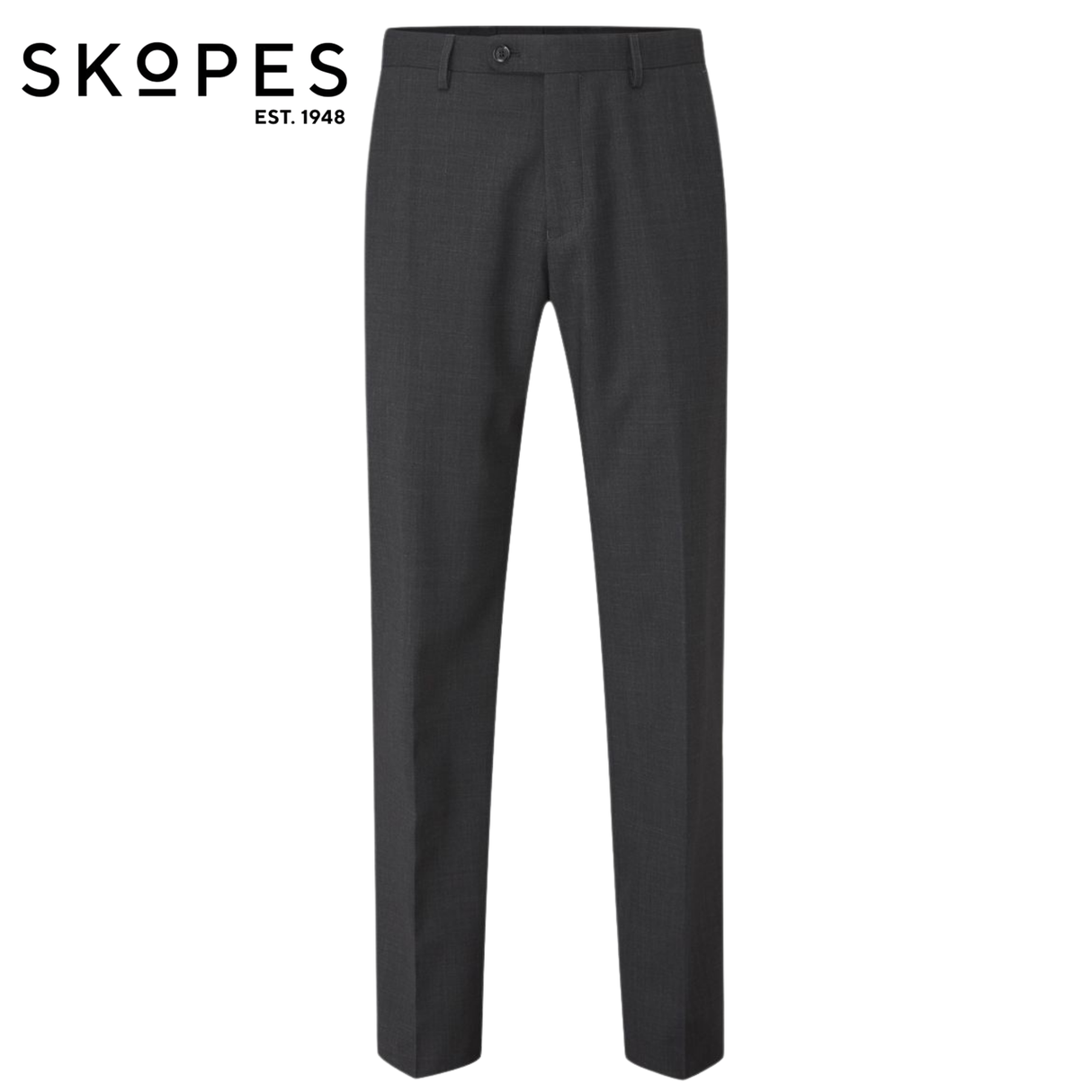 Skopes Darwin Grey Suit Trousers Charcoal