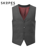 Skopes Darwin Extra Long Grey Waistcoat Charcoal