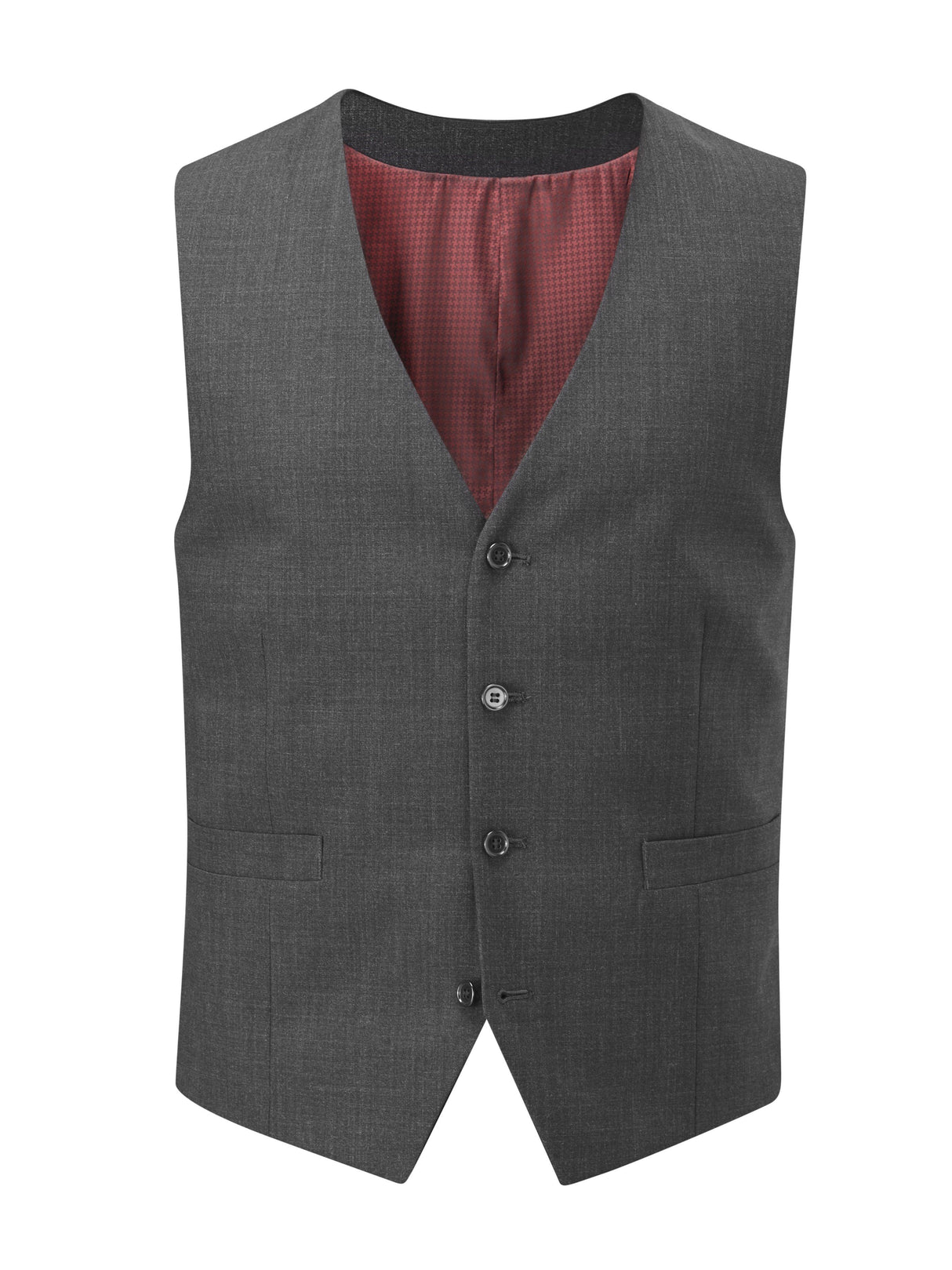 Skopes Darwin Grey Suit Waistcoat Charcoal