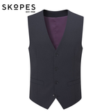 Skopes Darwin Extra Long Navy Waistcoat Navy