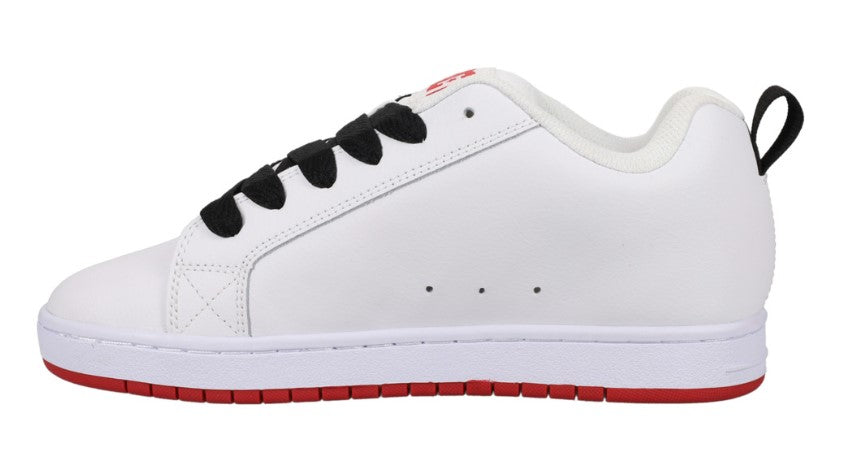 D.C. Court Graffik White & Red Cupsole White