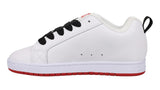 D.C. Court Graffik White & Red Cupsole White