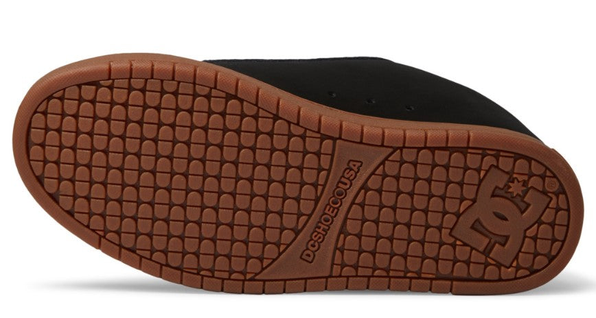 D.C. Court Graffik Black Gum Sole Shoe Black