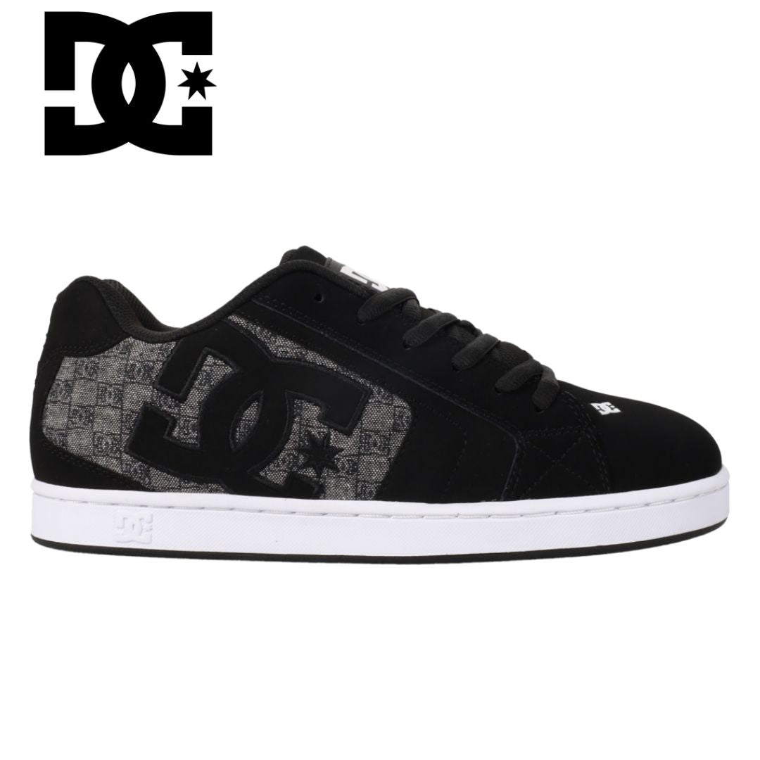 D.C. Net-Low-Cut Black & Grey Shoes Black