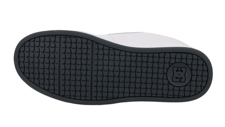 D.C. Net White & Grey Laced Shoe White