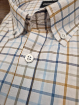D.C.R.K. Creek Beige & White Check Shirt Beige