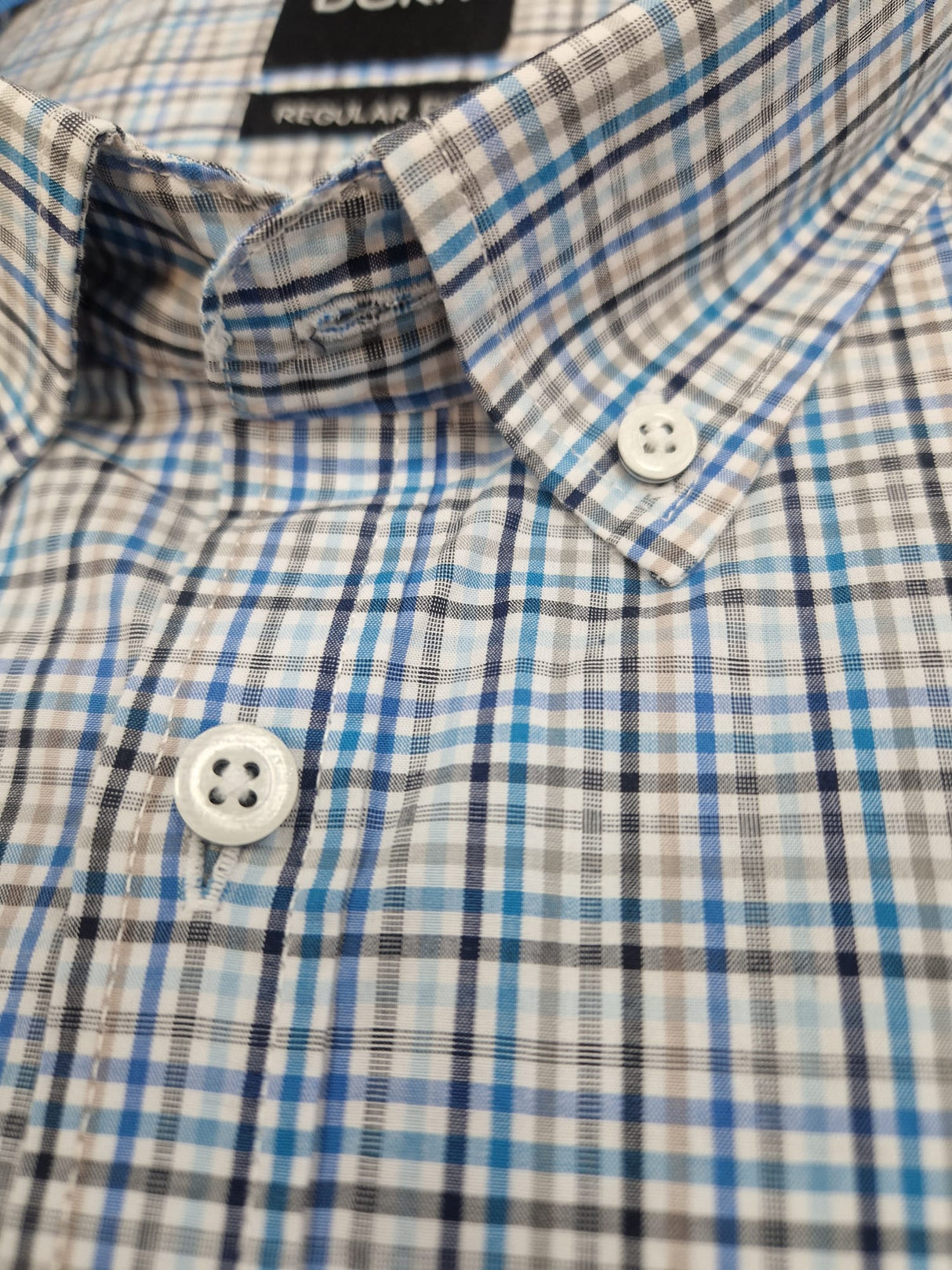 D.C.R.K. Creek Blue & Beige Check Shirt Blue