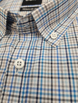 D.C.R.K. Creek Blue & Beige Check Shirt Blue