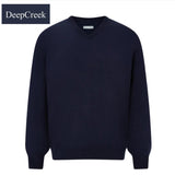 D.C.R.K. V-Neck Navy Knit Navy