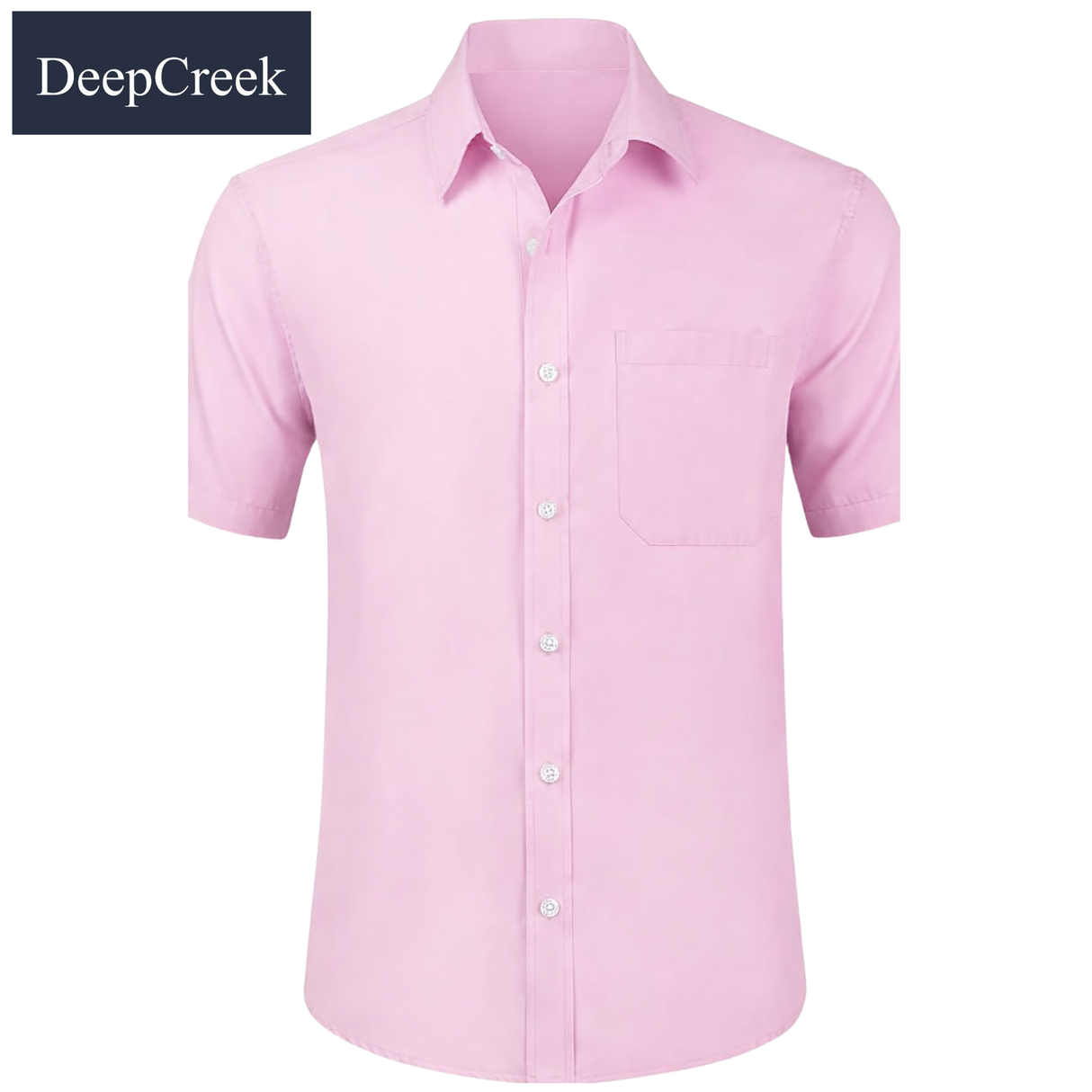 D.C.R.K. Plain Pink Short Sleeve Shirt Pink