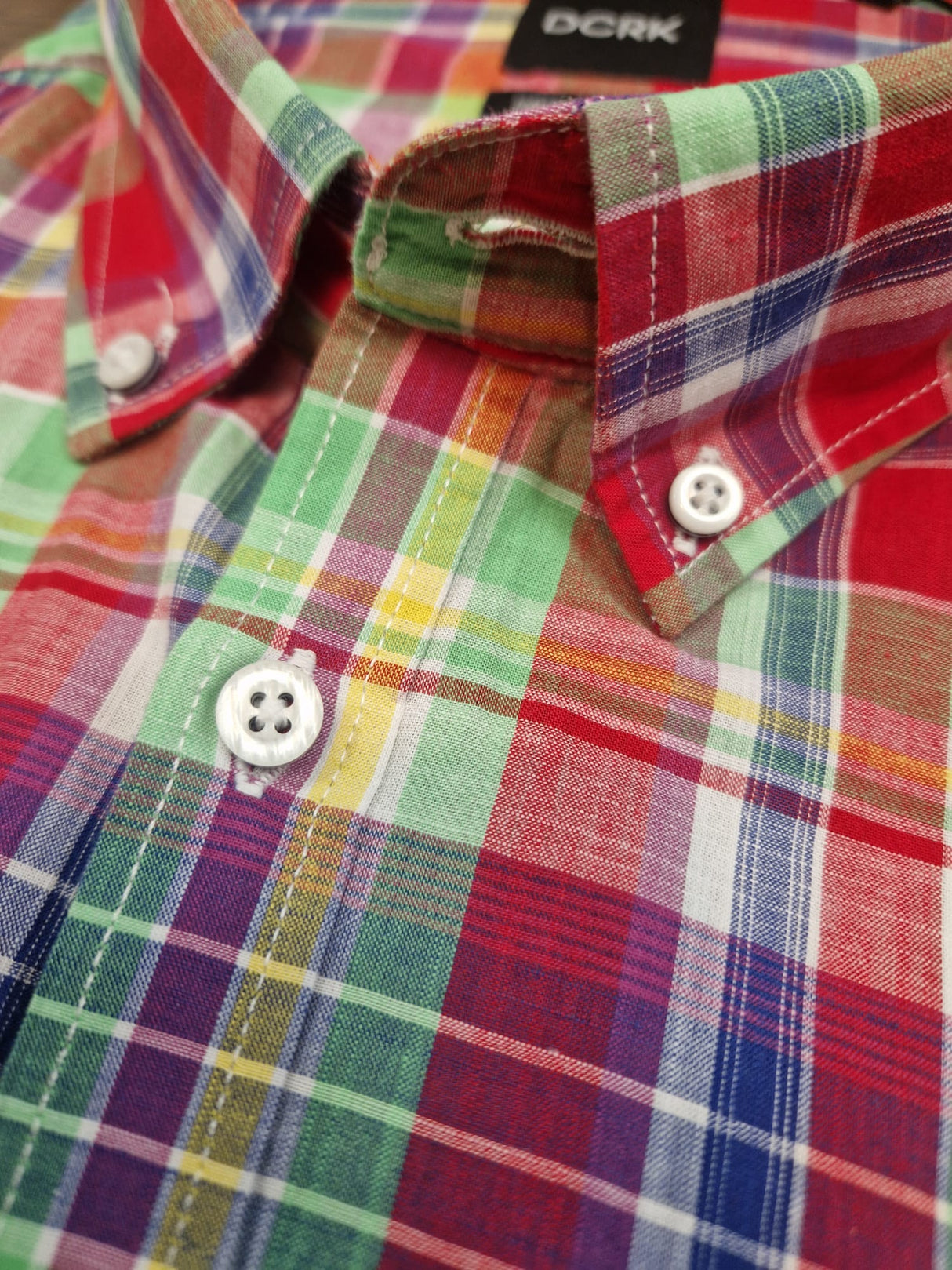 D.C.R.K. Creek Red & Green Check Shirt Red