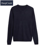 D.C.R.K X-Tall Navy V-Neck Knit Navy
