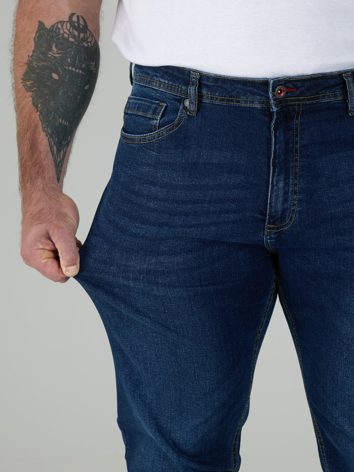 Duke Ambrose Blue Stretch Jeans Blue