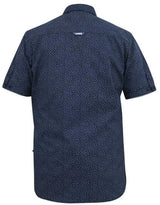 Duke Brody Micro Print Navy Shirt Navy