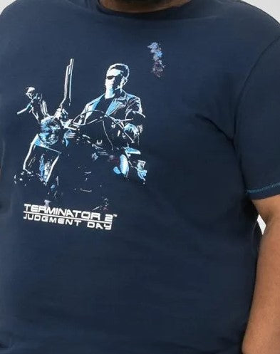 Duke Terminator Offical Print T-Shirt Navy