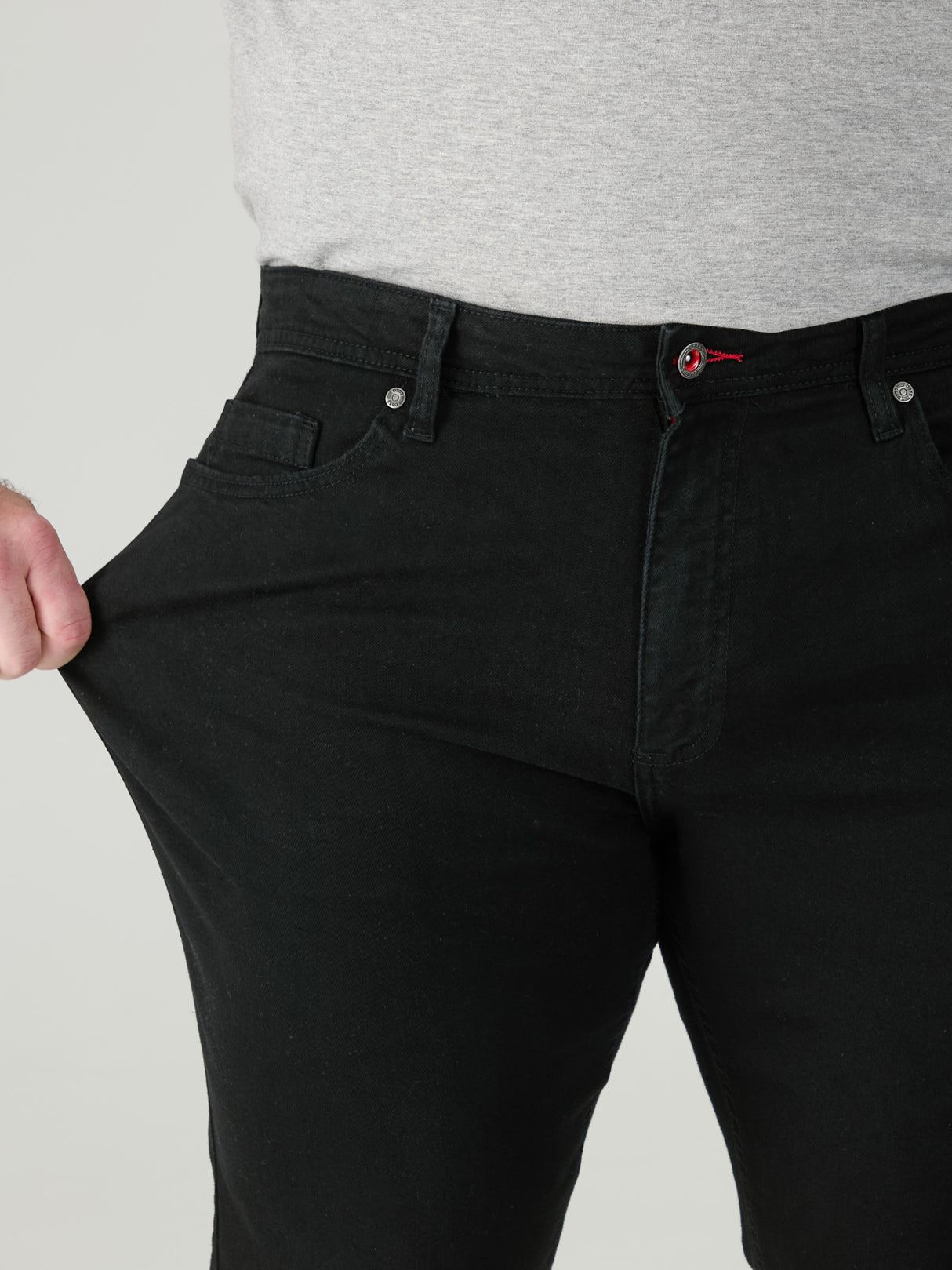 Duke Claude Black Stretch Jeans Black