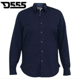 Duke Epping Navy Print Pattern Shirt Navy