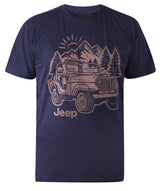 Duke Jeep Printed Navy T-Shirt Navy