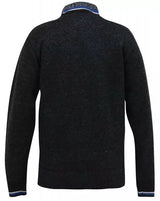 Duke Salvatore Black Zip Knit Sweatshirt Black
