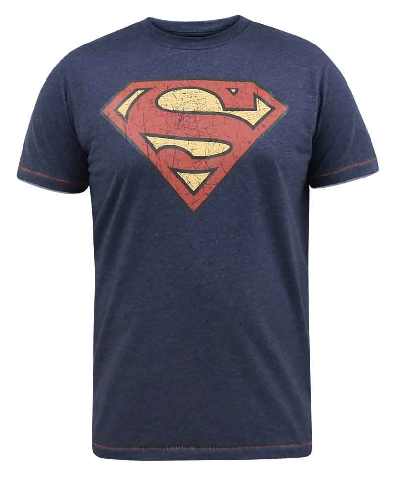 Duke Superman Logo Navy T-Shirt Navy