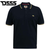Duke X-Tall Hamford Navy Tipped Polo Navy
