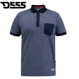 Duke X-Tall Oxley Navy Stripe Polo Shirt Navy