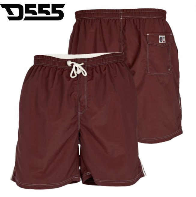 Duke Yarrow Maroon Swim Shorts Maroon