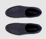 Ecco Byway Nubuck Navy Slip On Shoe Navy
