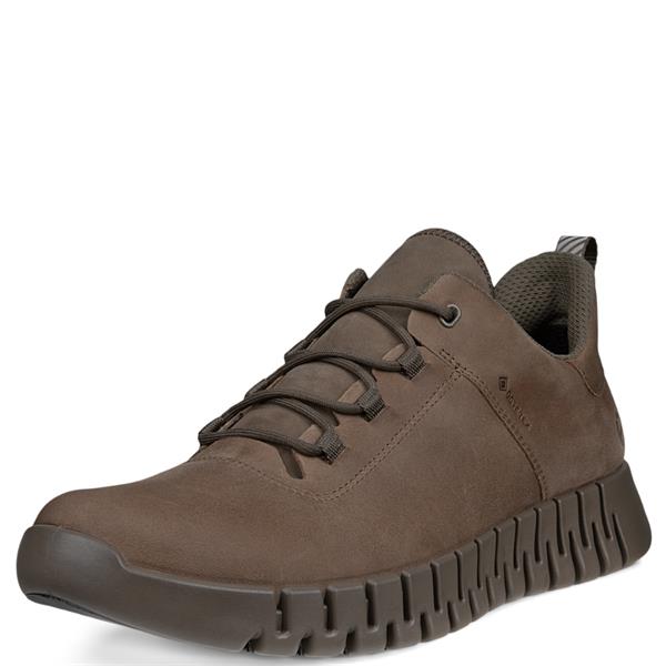 Ecco Gruuv Gortex Dark Clay Sneaker Brown