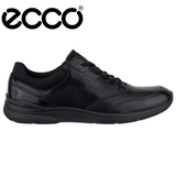 Ecco Irving Leather Black Lace Shoe Black