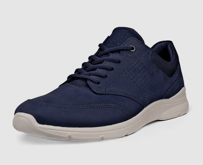 Ecco Irving Nubuck Midnight Lace Shoe Navy
