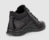 Ecco Irving Mid Cut Lace Black Shoe Black